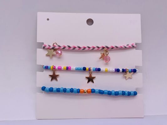 Multiple Beaded Ladies Fashion Bracelets Multicolor Lightweight