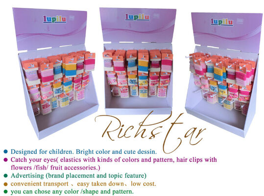 Painting Hair Accessories Display Stand Cardboard Multi Function