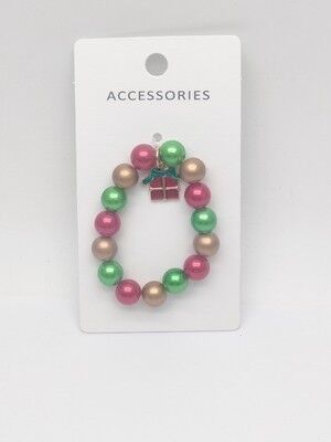 Add a Pop of Color to Your Holiday Outfit with Our Colorful Christmas Bead Bracelet in Various Designs