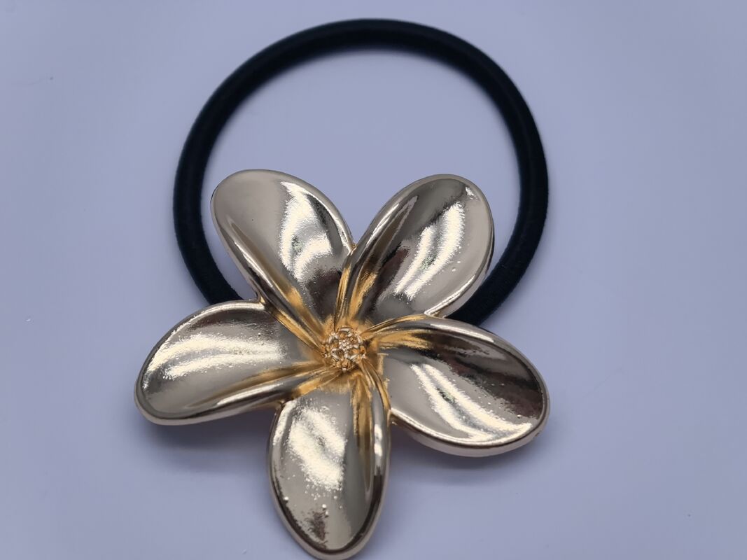 Flower-shaped Metal Elastic Hair Ties Easy Styling For Hair Styling