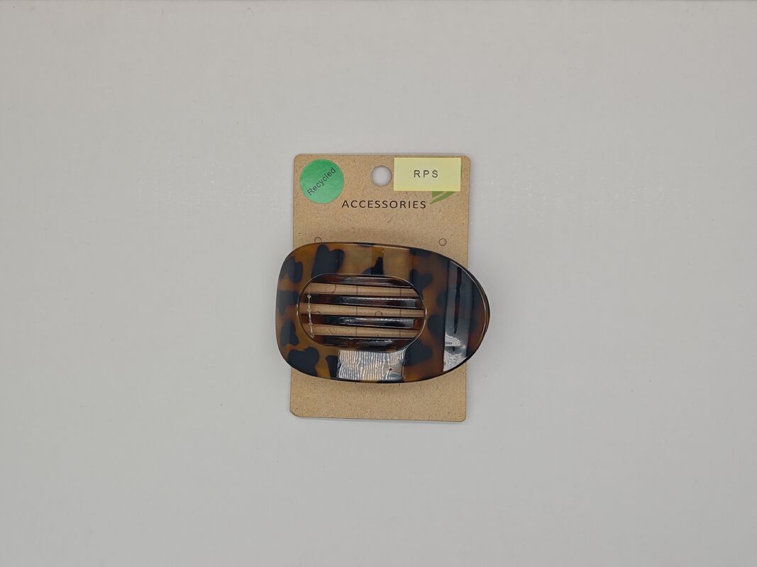 Versatile Recycled Plastic Amber Hair Clip Various Designs for Multiple Purposes